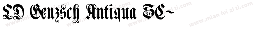 LD Genzsch Antiqua SC字体转换